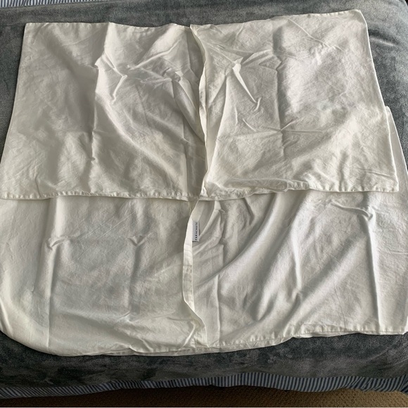 $220 PARACHUTE 100% Cotton KING/CAL Duvet Cover + 2 Pillow Cases Cream - Picture 12 of 16